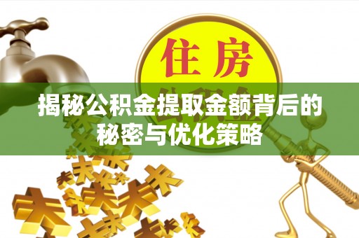 淳安揭秘公积金提取金额背后的秘密与优化策略