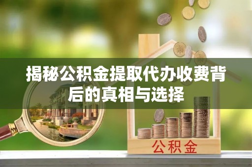 淳安揭秘公积金提取代办收费背后的真相与选择