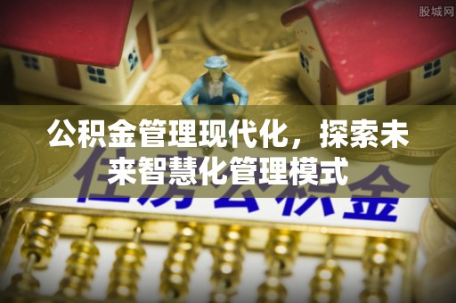 淳安公积金管理现代化，探索未来智慧化管理模式