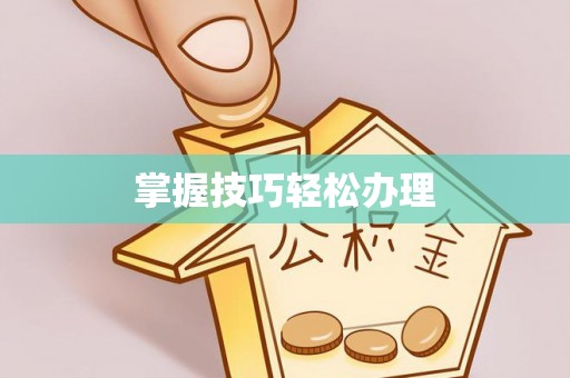 淳安掌握技巧轻松办理