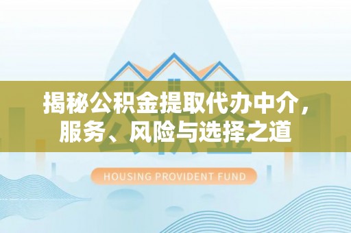 淳安揭秘公积金提取代办中介，服务、风险与选择之道