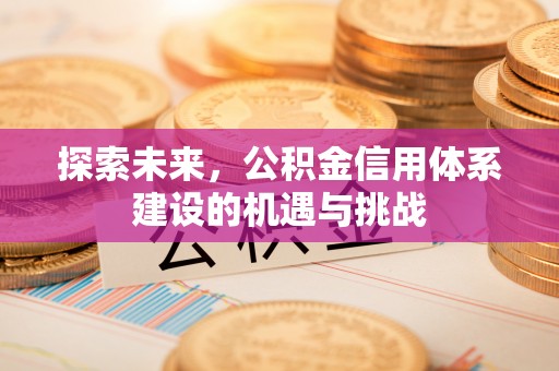 淳安探索未来，公积金信用体系建设的机遇与挑战