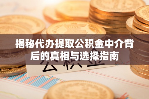淳安揭秘代办提取公积金中介背后的真相与选择指南